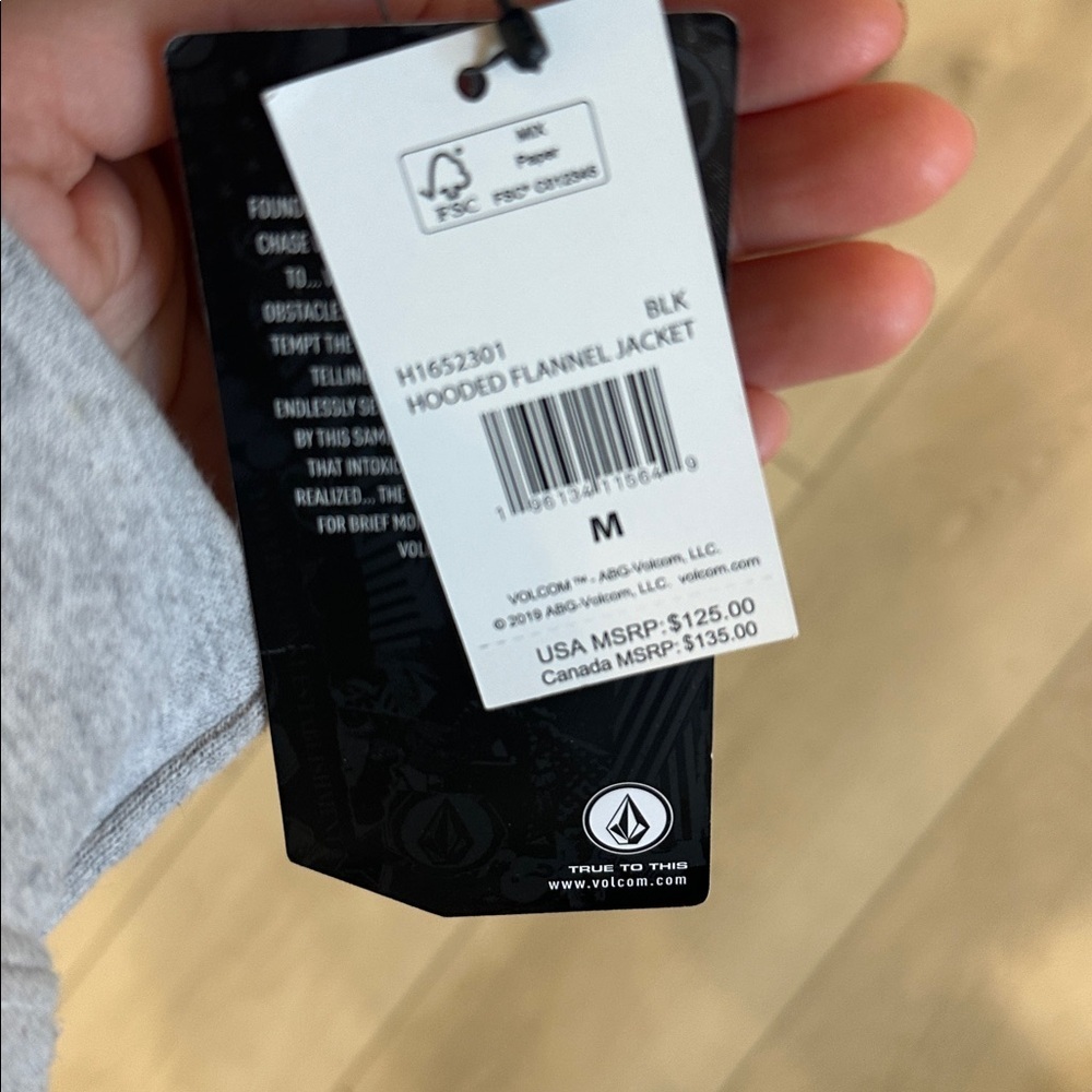 Volcom Navy Plaid winter snow Jacket - Picture 12 of 13